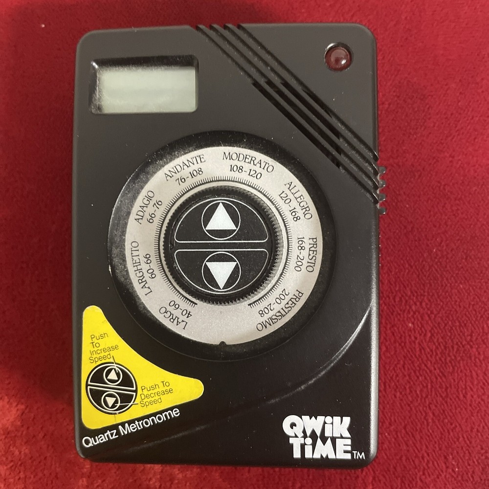 Qwik Time Electronic Quartz Metronome 1995 Tested Works Great!