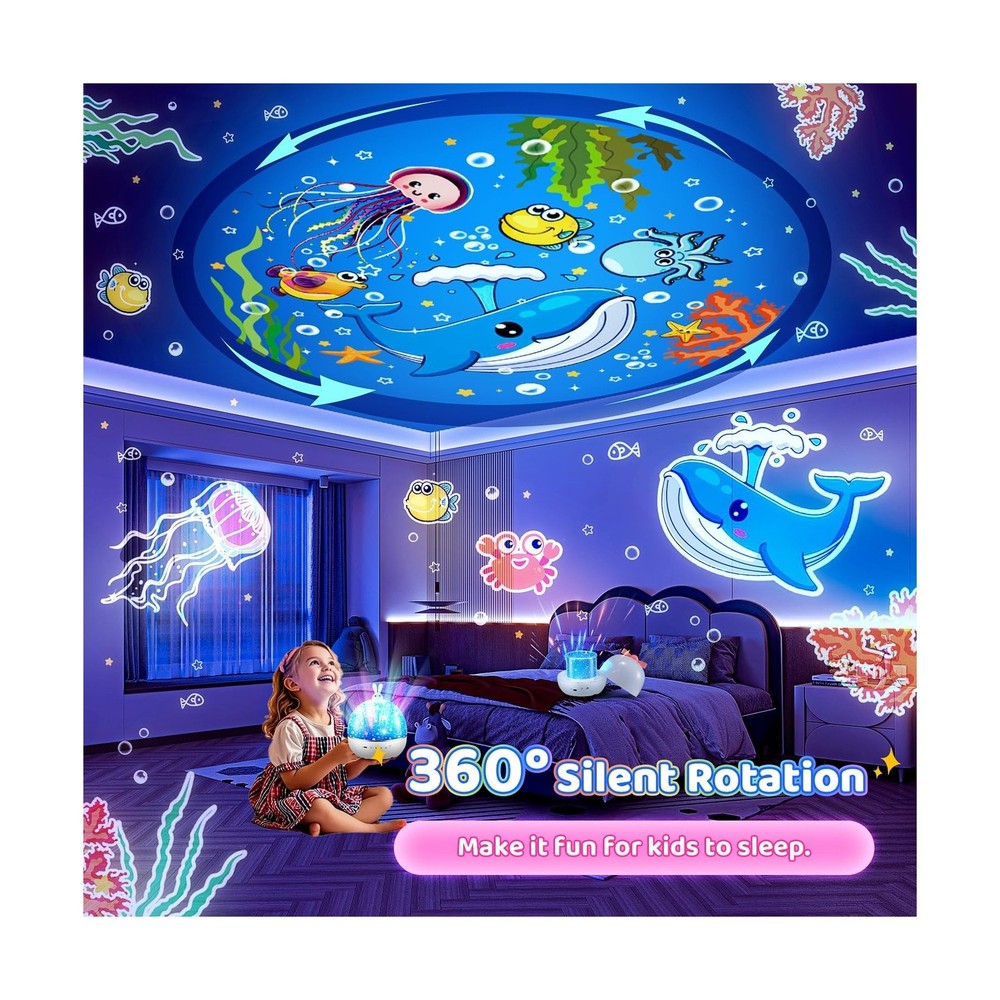 One Fire Dinosaur Night Light Projector, with 15 Films & Bluetooth ... Fast Ship