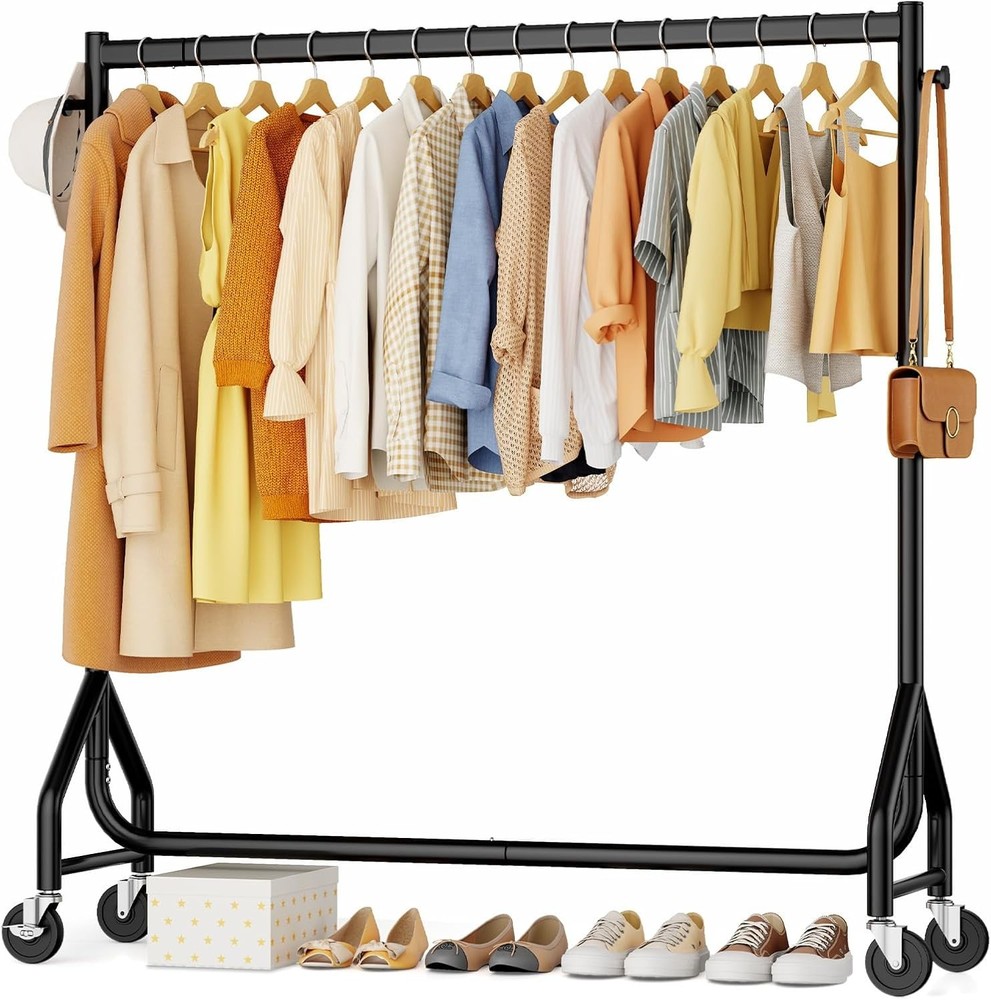 Heavy Duty Rolling Clothes Rack 420 lbs