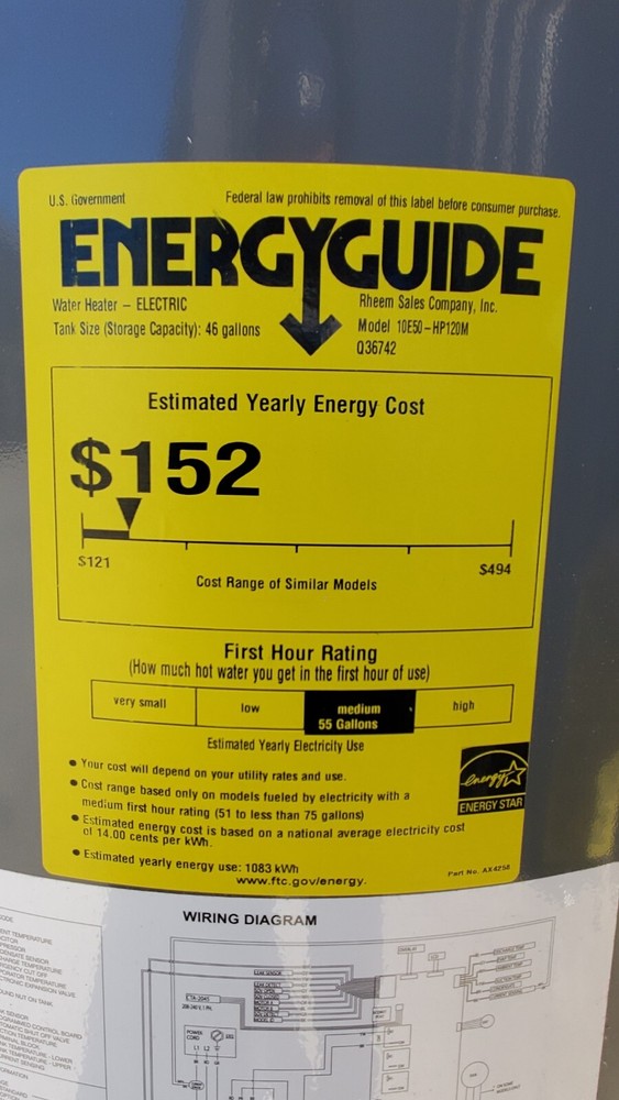 Richmond Encore 50 Gallon 10-Year Plug-in Heat Pump Water Heater with HydroBoost