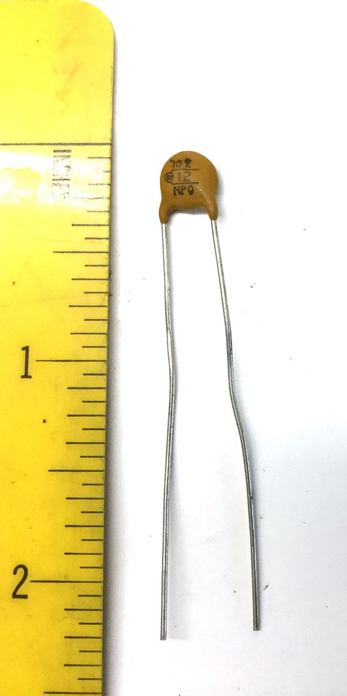 40 NOS Circle D Ceramic Disk Capacitors 12 pfd