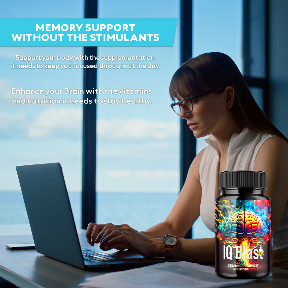 IQ Blast Pro Brain Supplement - Enhance Cognitive Function and Clarity (5 Pack)