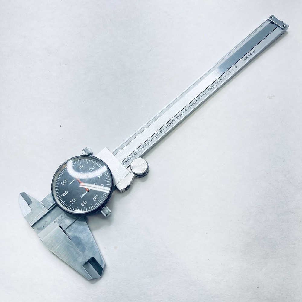 6” Dial Caliper Shock Proof - Black Dial w/Enco Case