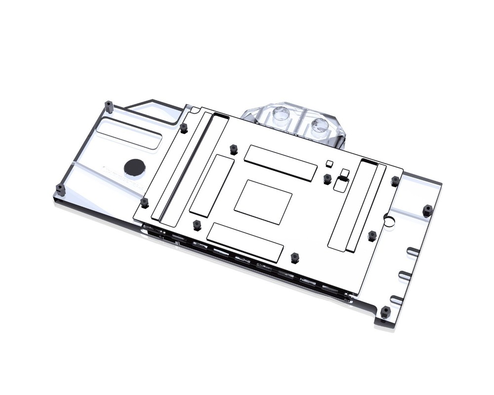 Bykski Full Coverage GPU Water Block and Backplate For ASRock Radeon RX 7900 ...