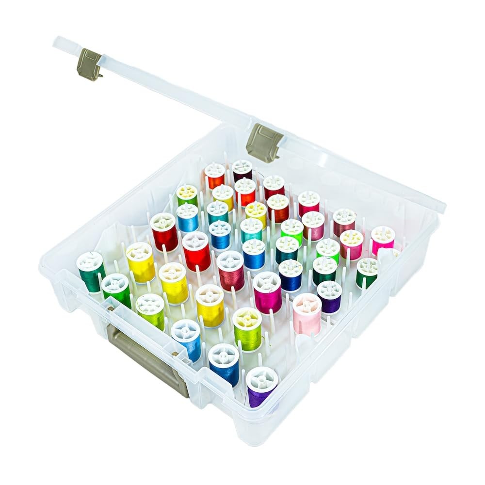 Super Satchel Thread Box - Versatile Thread Storage for Sewing, Embroidery, a...