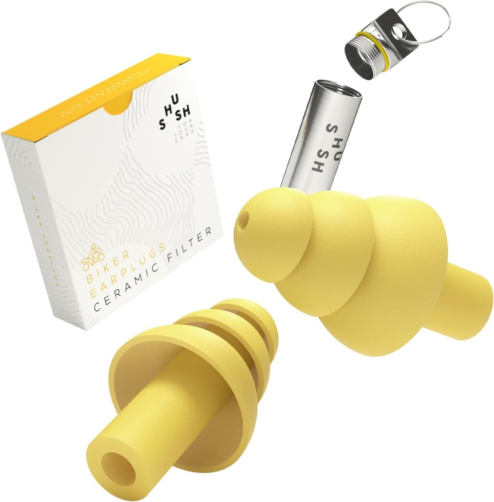 Biker Earplugs - High Performance Hearing Protect Ast Wind