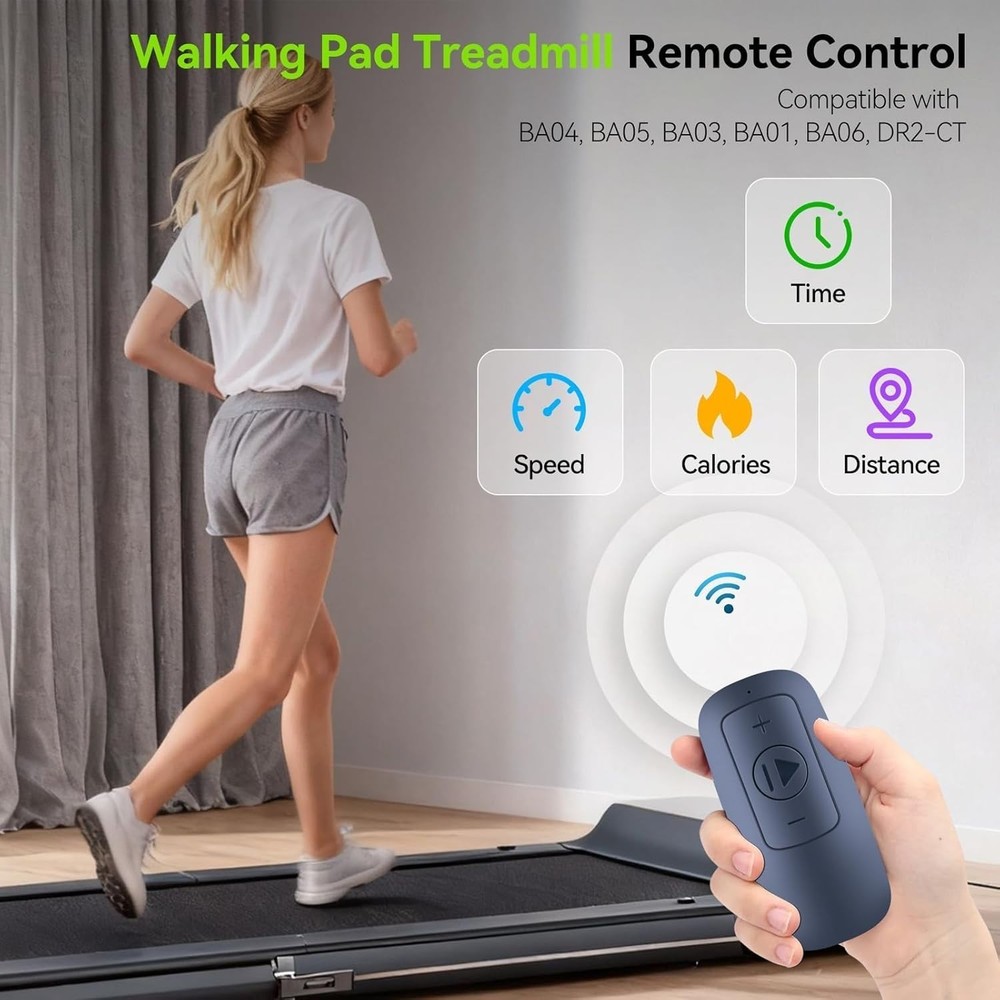 Wireless Remote Control for Walking Pad Treadmills - Easy Pairing & Ergonomic