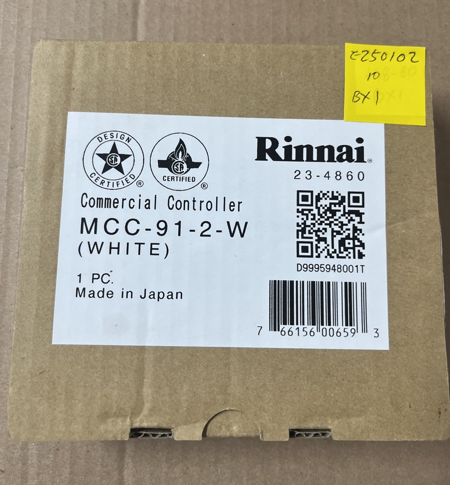 Rinnai Commercial Controller Model: MCC-91-2W