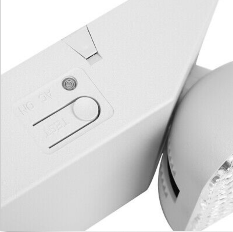 LED Emergency Exit Light Battery Backup & Adjustable Two Heads, UL 924-Listed