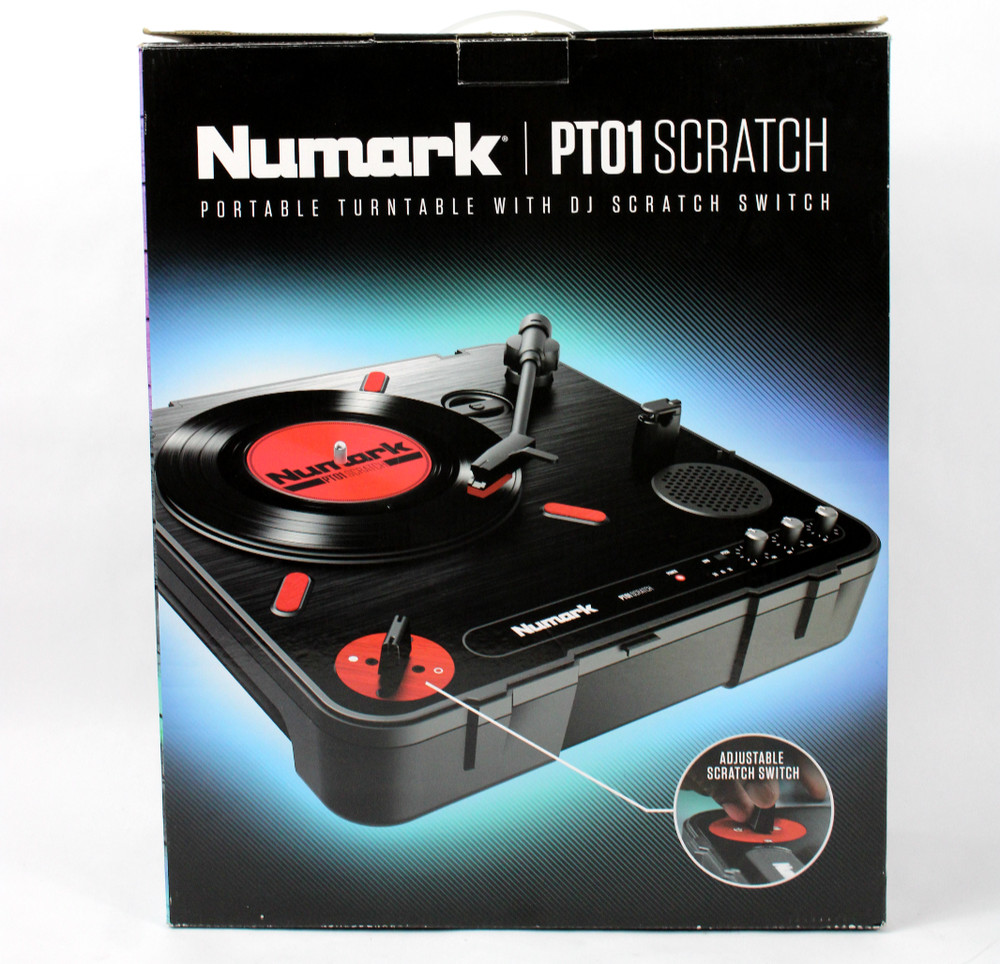Numark PT01 Scratch Portable DJ Turntable w USB & Built in Scratch-Switch NewOB