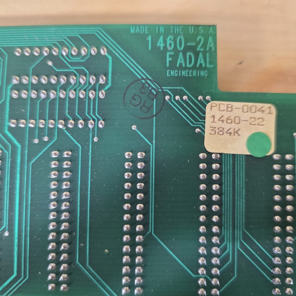 Fadal PCB-0041 RAM Memory Expansion 384K