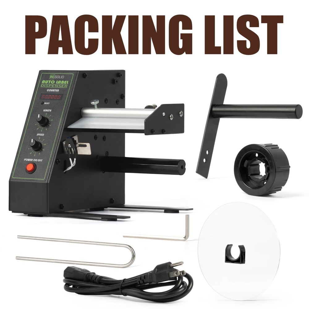 U.S. Solid Automatic Label Dispenser Fanfold Labels Counter 4.52 in Width