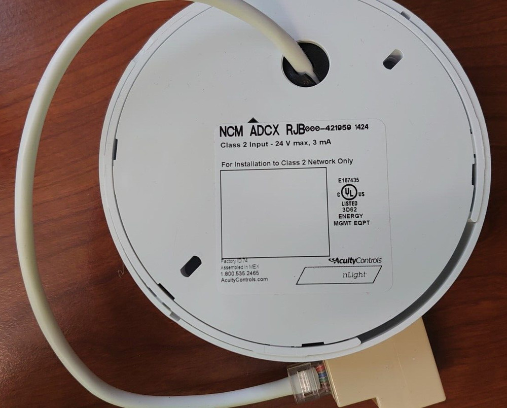 Acuity NCM ADCX RJB Low Voltage Ceiling Mount Sensor