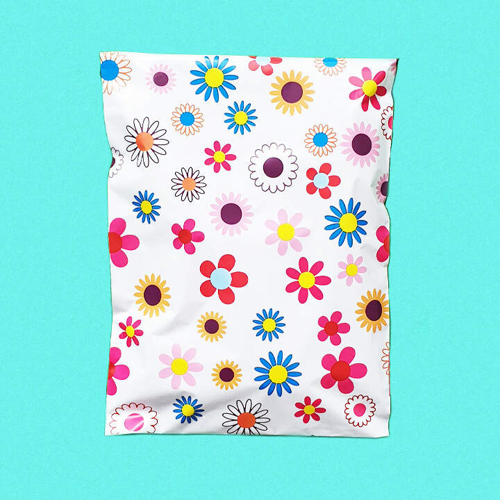 Polymailer mixed variety pack poly mailers 10x13 6 designs, 30 count