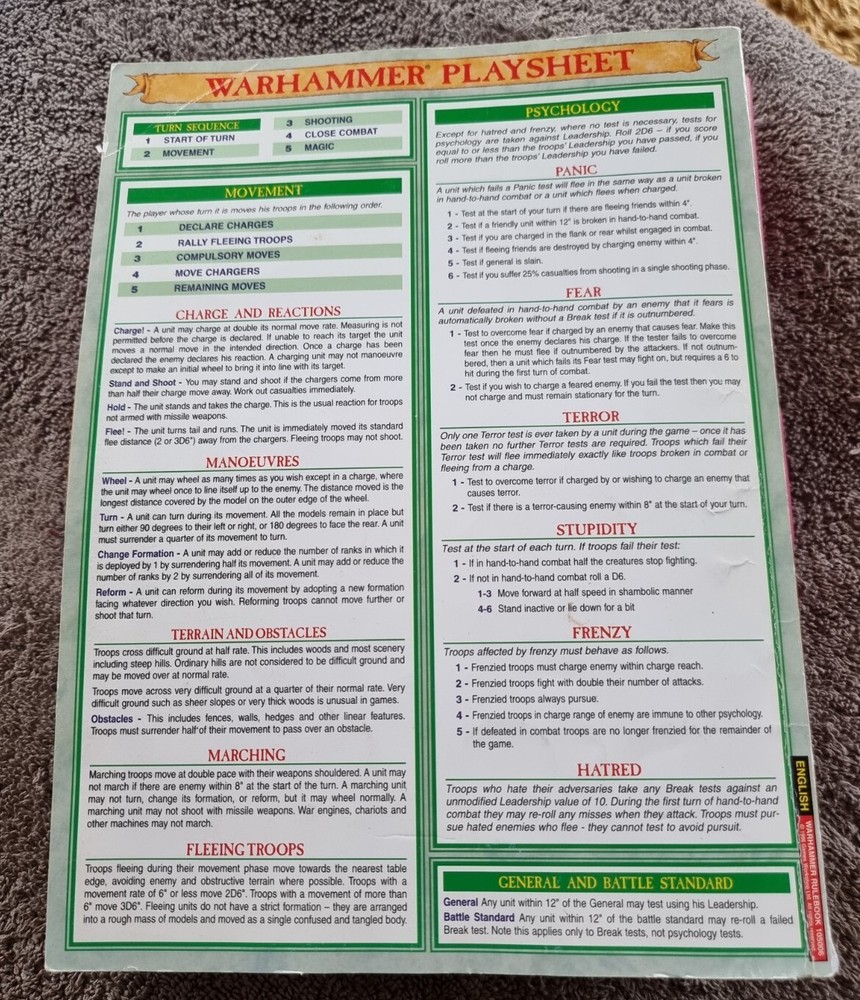 Warhammer Rulebook Softcover