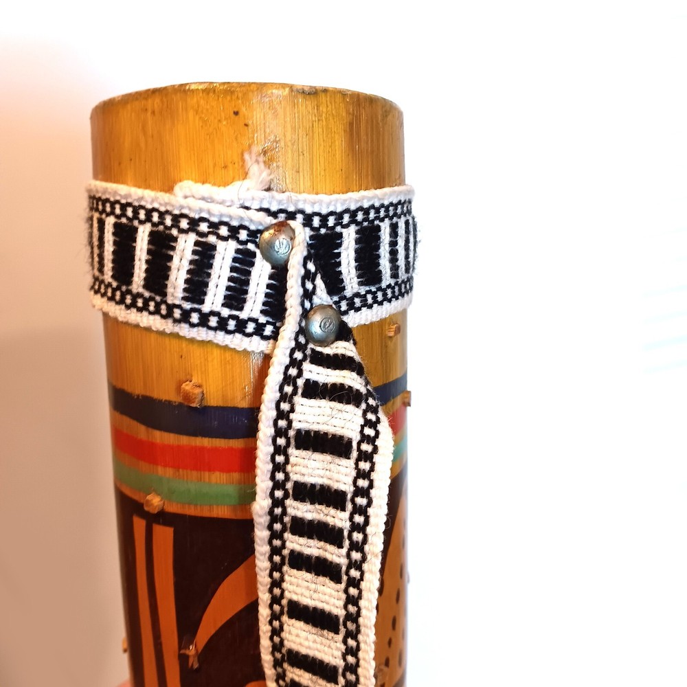 Rain Stick Music Maker Hand Painted Bamboo