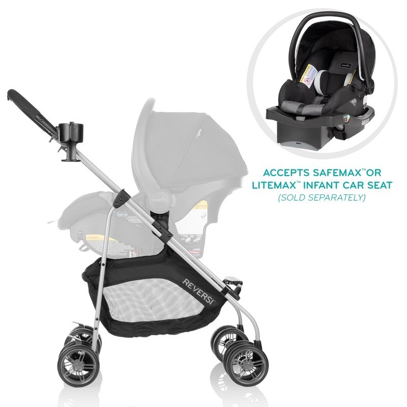 Lightweight Reversible Stroller Modular Design One-Hand Steering Large Storage