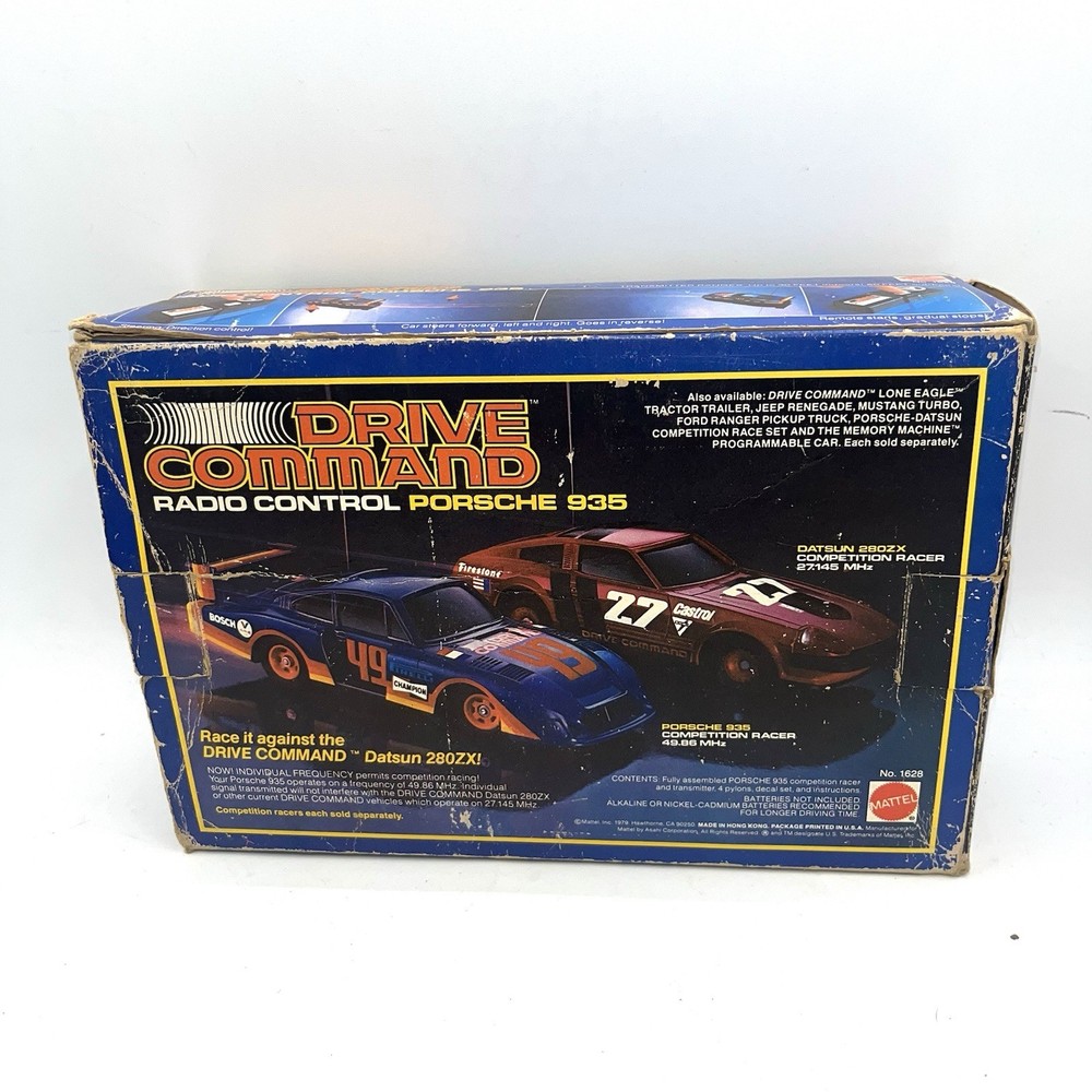 Vintage Porsche 935 Drive Command Mattel Untested No Remote