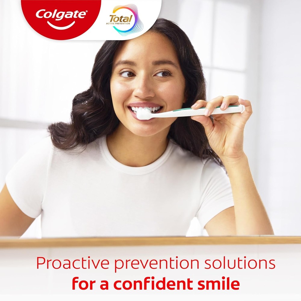 Colgate Total Active Prevention Whitening Gel Toothpaste with Fluoride, Bulk wit
