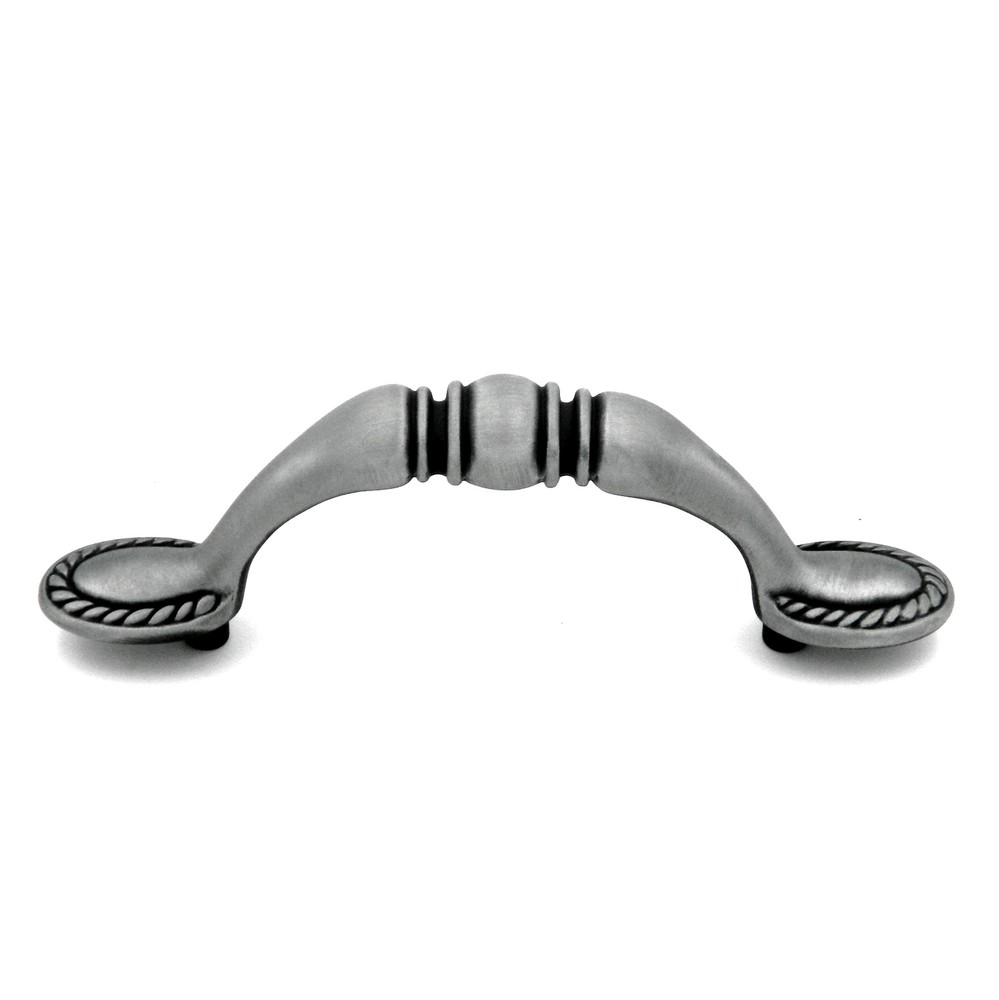 10 Pack P4231-AP Antique Pewter 3"cc Handle Pulls Hickory Traditional Braid