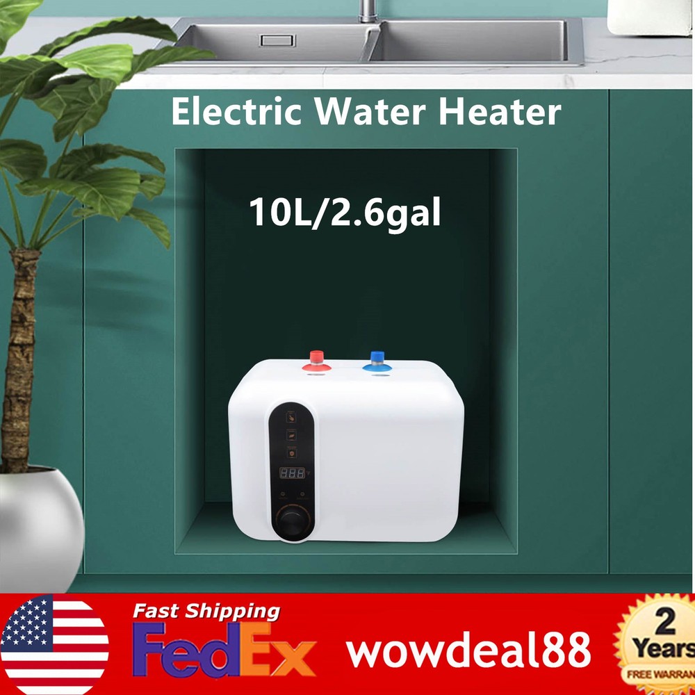 Electric Mini-Tank Water Heater Under Sink Water Heater with USA Cord Plug 1.5kW