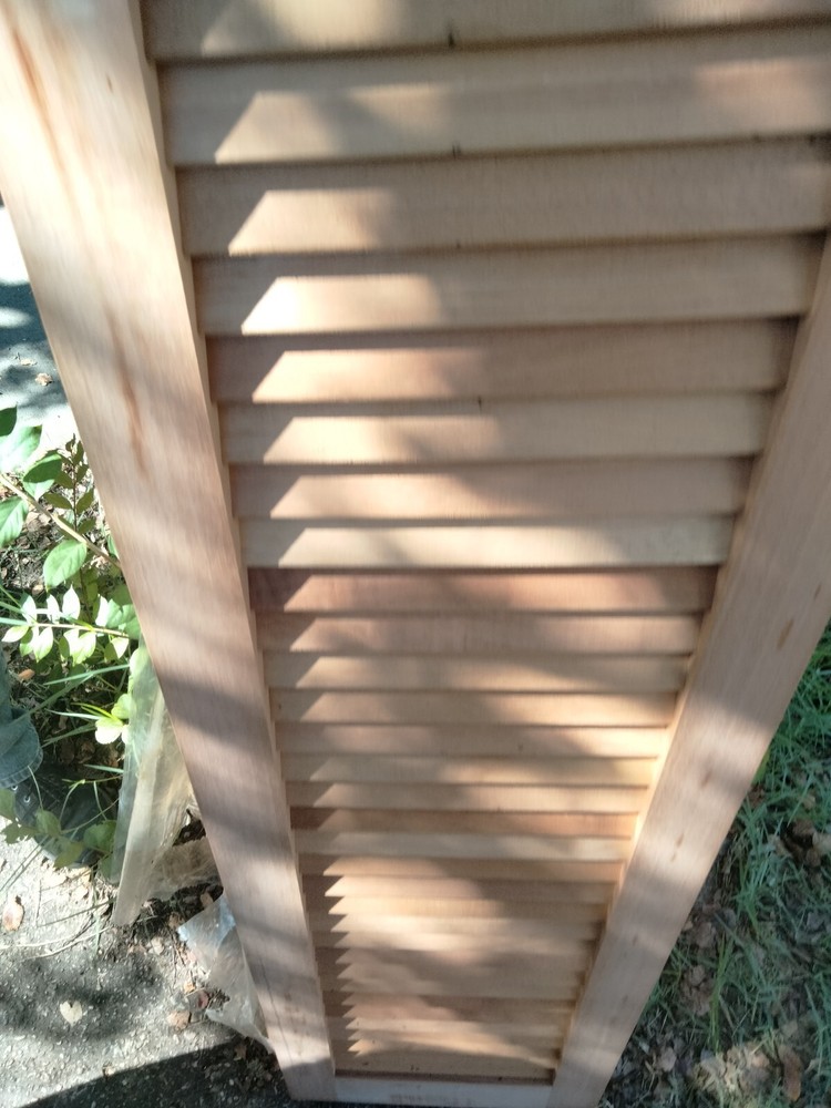 Spanish Cedar Louvered Shutters