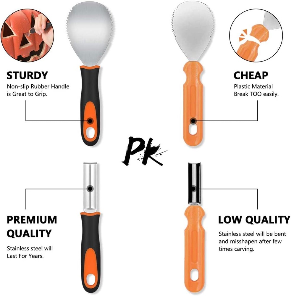 Halloween Pumpkin Carving Kit Professional Stainless Steel Tools