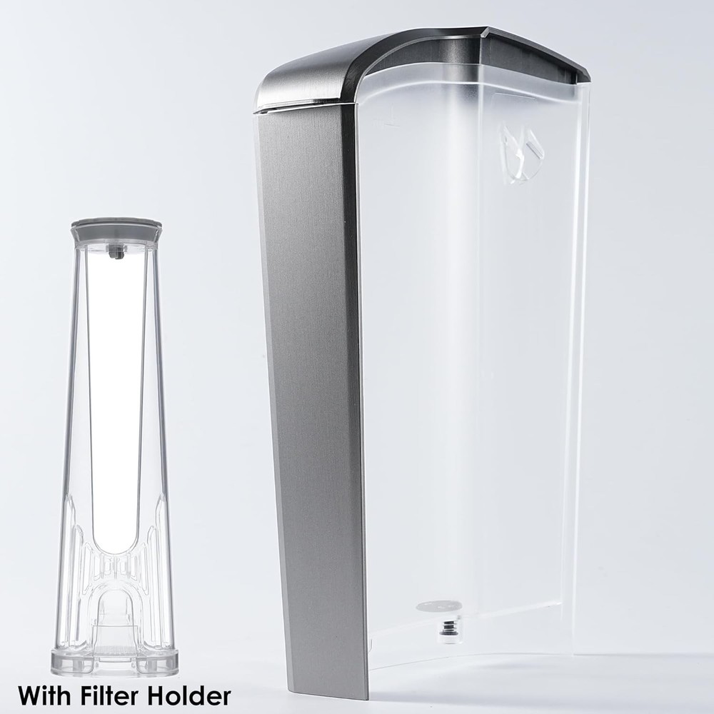Replacement Water Reservoir + Filter Holder, Compatible with Brushed Silver
