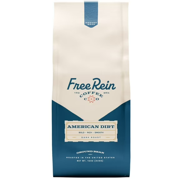 American Dirt Dark Roast Ground Coffee Bold Smooth 12oz