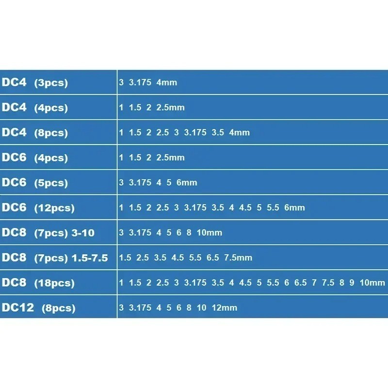 DC4 DC6 DC8 DC12 SDC6 SDC8 SDC12 Spring Clamp Set Collet Chuck Collet Pull Back