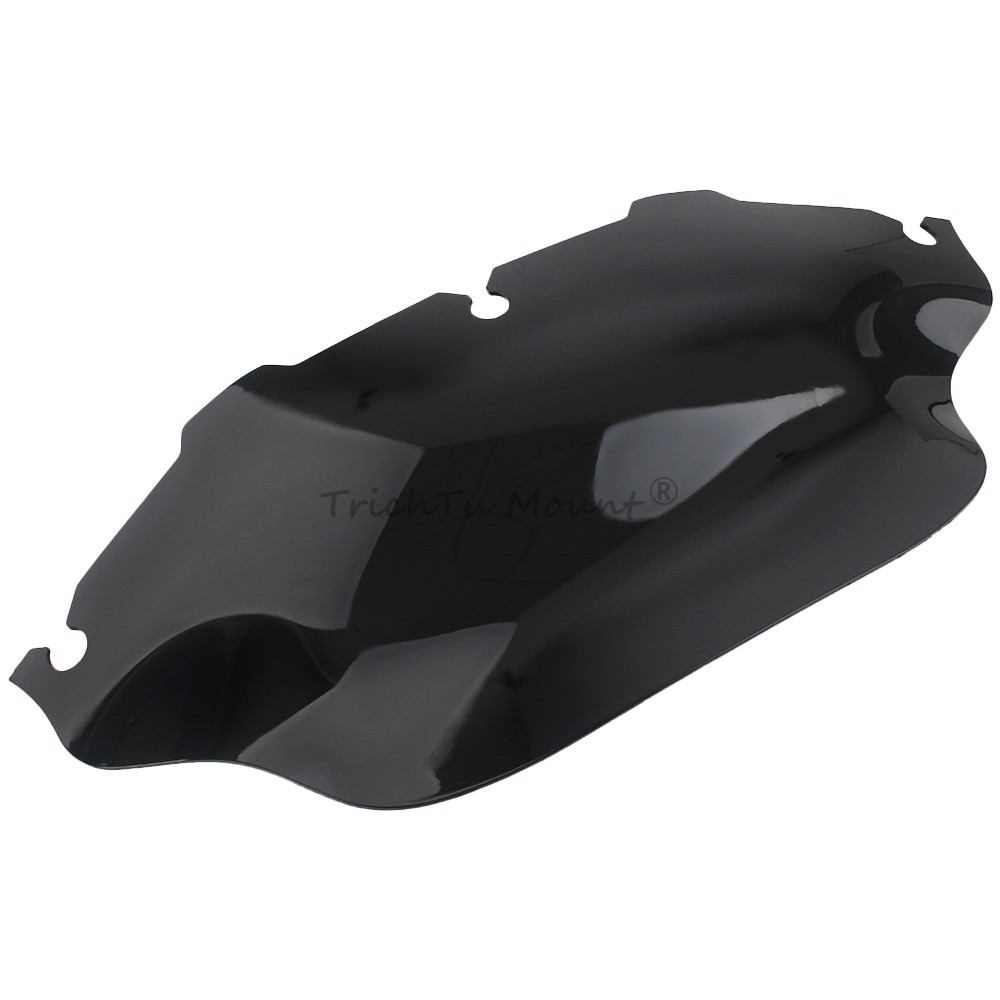 For Harley Electra Glide Classic 1996-2013 8" Wave Windshield Windscreen Black