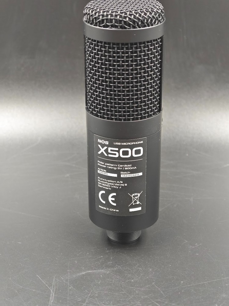 NOS X500 USB Microphone Boom Black Used Working