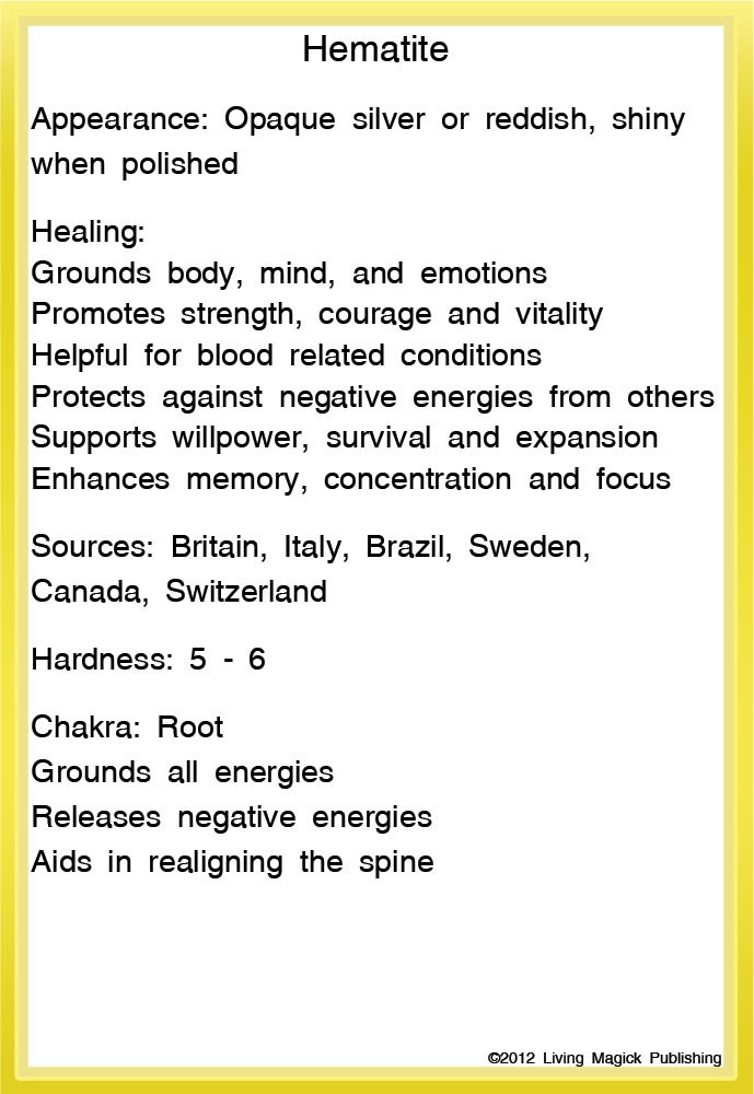 Crystals & Stones Learning Cards - Living Magick Learning Cards - Self Study