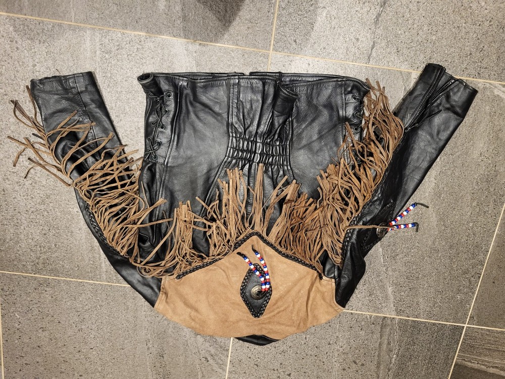 Leather motorcycle jacket Size