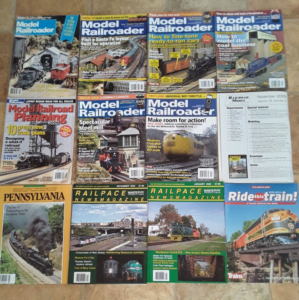 12 Model Railroader Magazine Back Issues Railspace Railroad Planning Train Craft