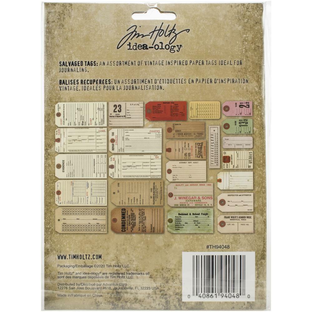 Tim Holtz ~ SALVAGED TAGS ~ Idea-ology