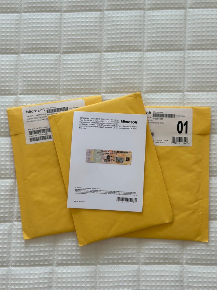 WINDOWS SERVER 2025 [REMOTE DESKTOP SERVICES] 50 USER RDS CAL SEALED