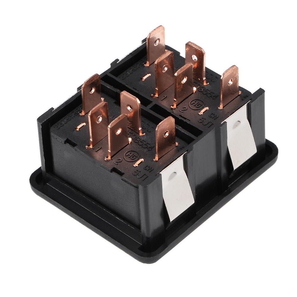 10 Pins Car Window Switch Dual Button Control Master Rocker Switch DC 12V