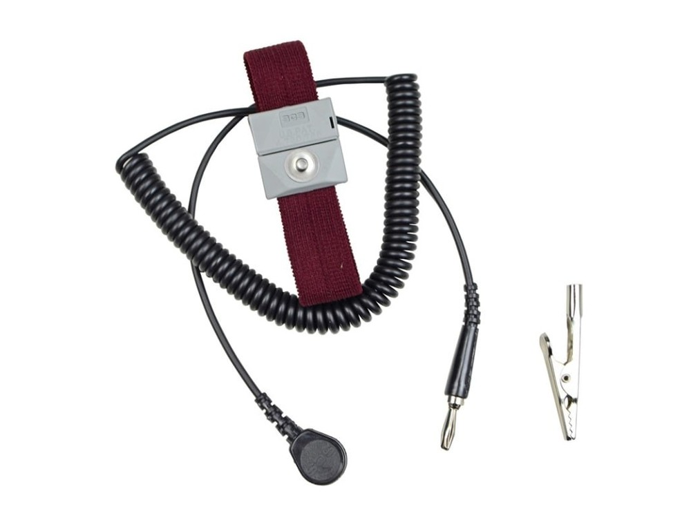 SCS 2224 - WRIST STRAP, ADJUSTABLE, WITH 10' COILED CORD