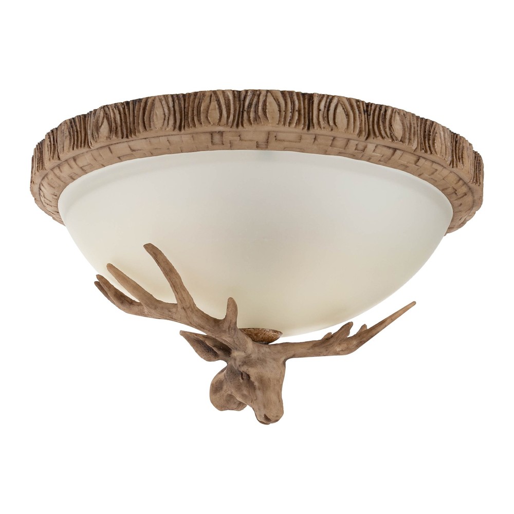 Ceiling Light, Flush Mount Lighting Fixture, 3-Light Ceiling Light Light Brown