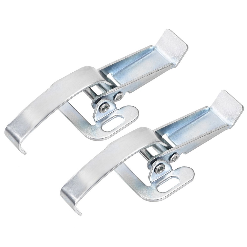 5.16" Galvanized Draw Toggle Latch with Spring Steel Hook 2Pcs