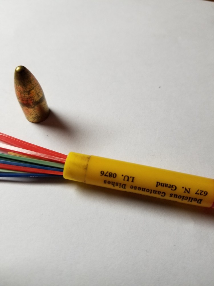 Plastic Bullet Toothpick Holder