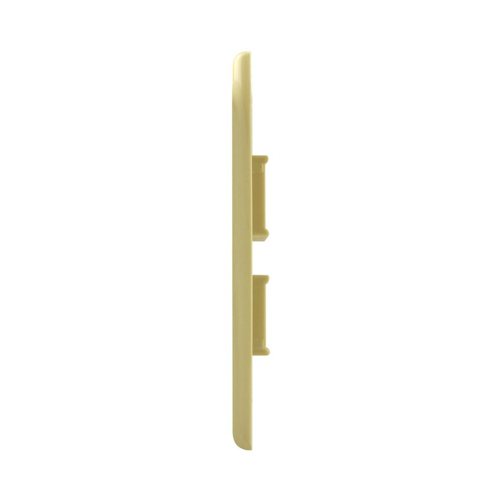 Construct Pro Single-Gang 4-Port Keystone Wall Plate (Ivory)
