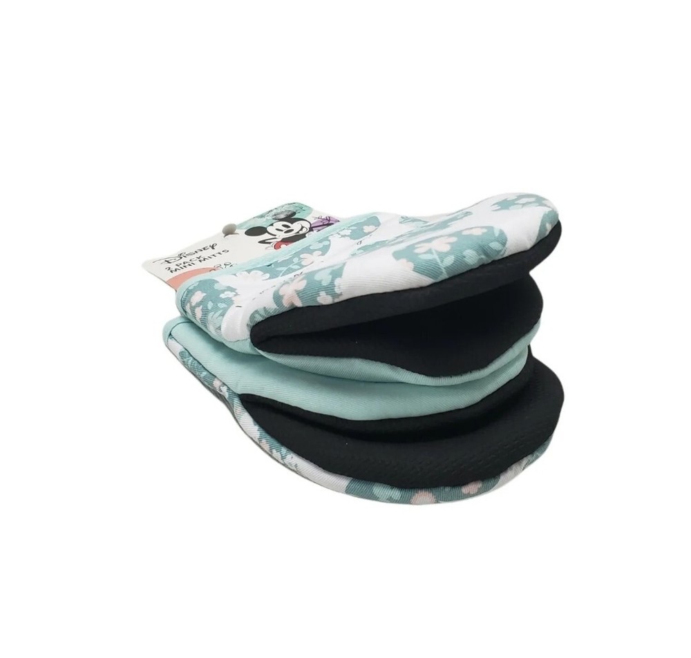 Disney Mickey Mouse Spring 2 Mini Oversized Oven Mitts Kitchen 5.5" × 7" NEW