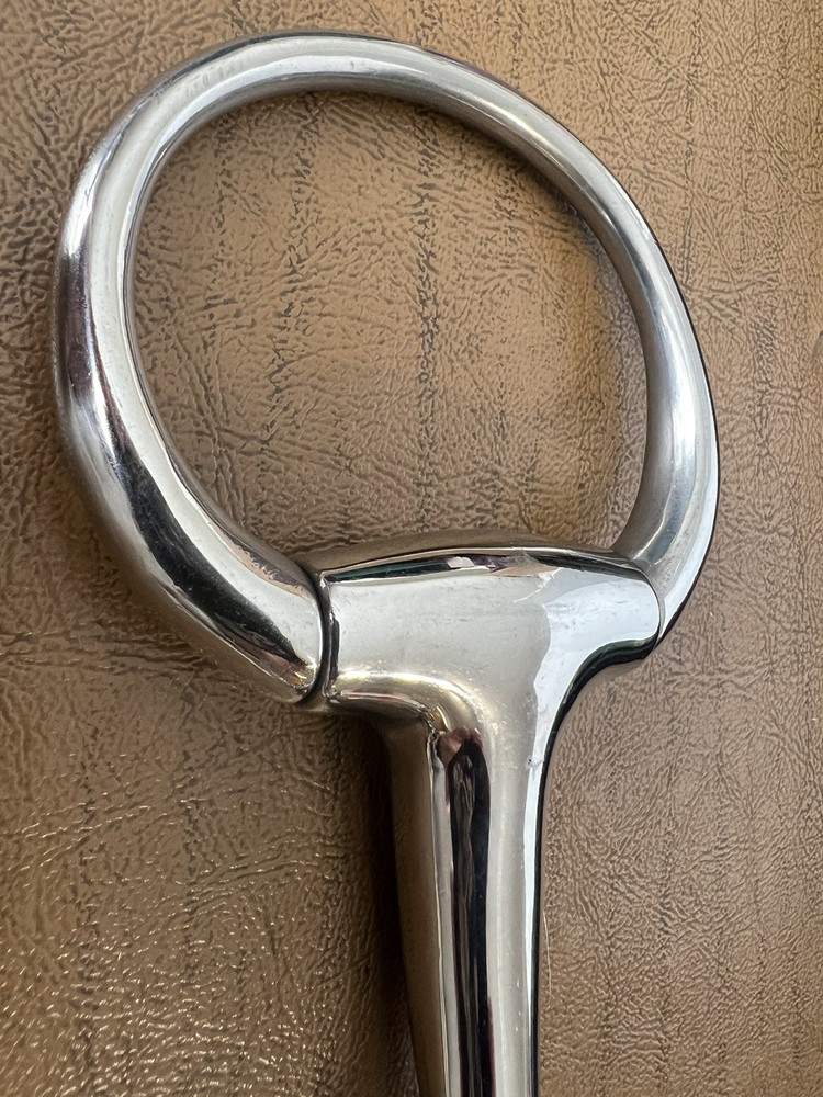 Korsteel Jointed Eggbutt Solid Snaffle Bit 5.5”