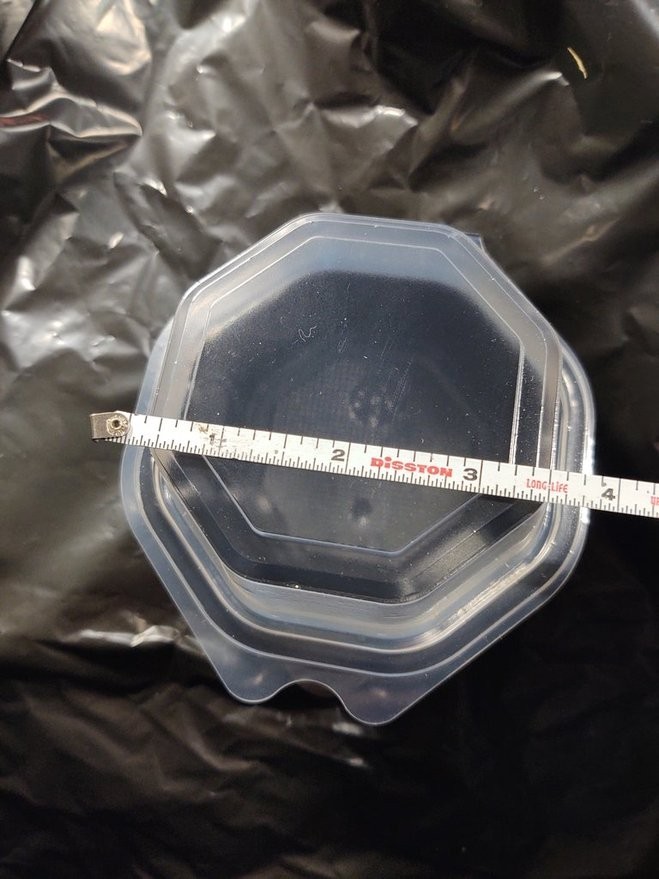 Cupcake Containers Solo® OctaView® Creative Carryouts® Hinged Clear & Black