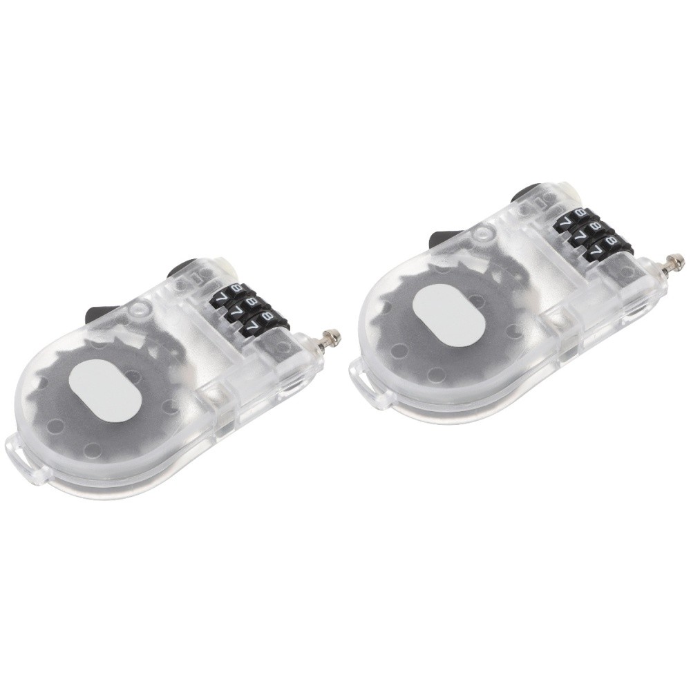 2 Count Anti Theft Handlebar Lock Combination for Snowboard Ski Cable