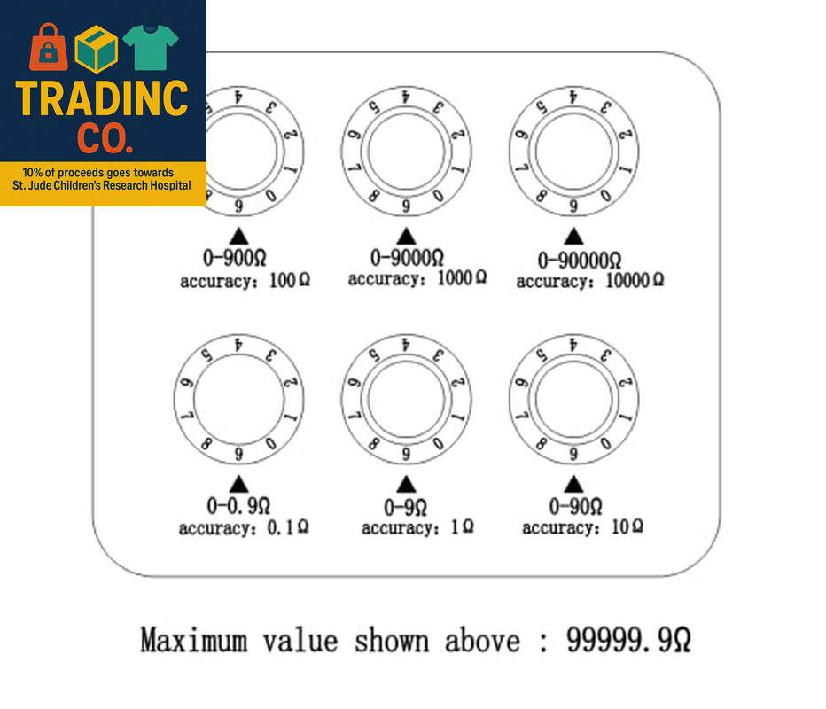 High Precision Decade Resistance Box 0-100KΩ (0.1Ω Step) - 6-Range Lab-Grade Res