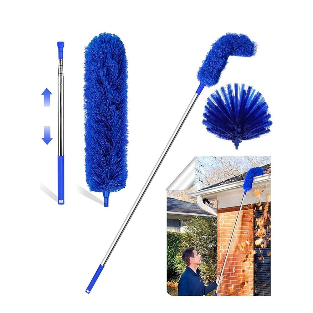 Cobweb Duster with Extension Pole,  Web Brush and Washable Ceiling Duster6111