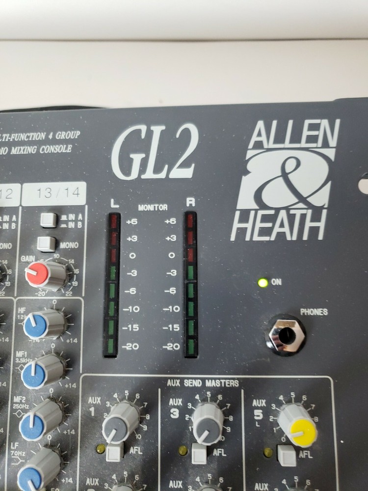 Allen & Heath GL2, Multi-Function 4-Group Audio Mixer For Parts